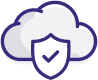 Cloud and shield illustration